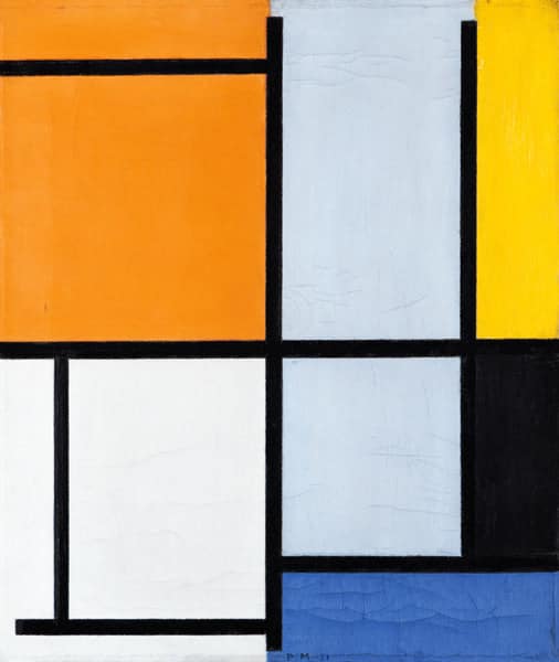 Tableau 3 mit der Orange – Mondrian Piet Mondrian 2024-09-20