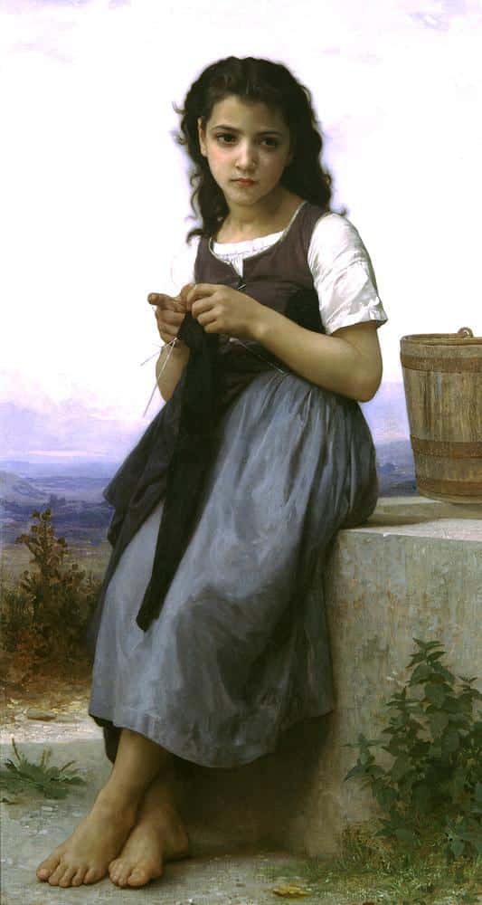 Die Strickerin von William Bouguereau William Adolphe Bouguereau 2024-09-19