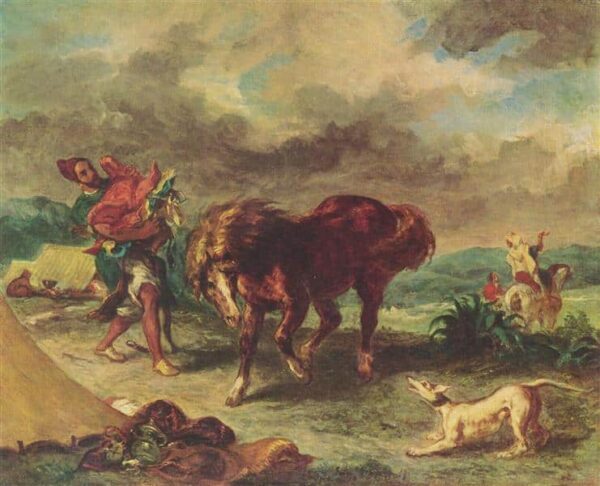 Marokkaner und Pferd – Eugène Delacroix Eugène Delacroix 2024-11-21