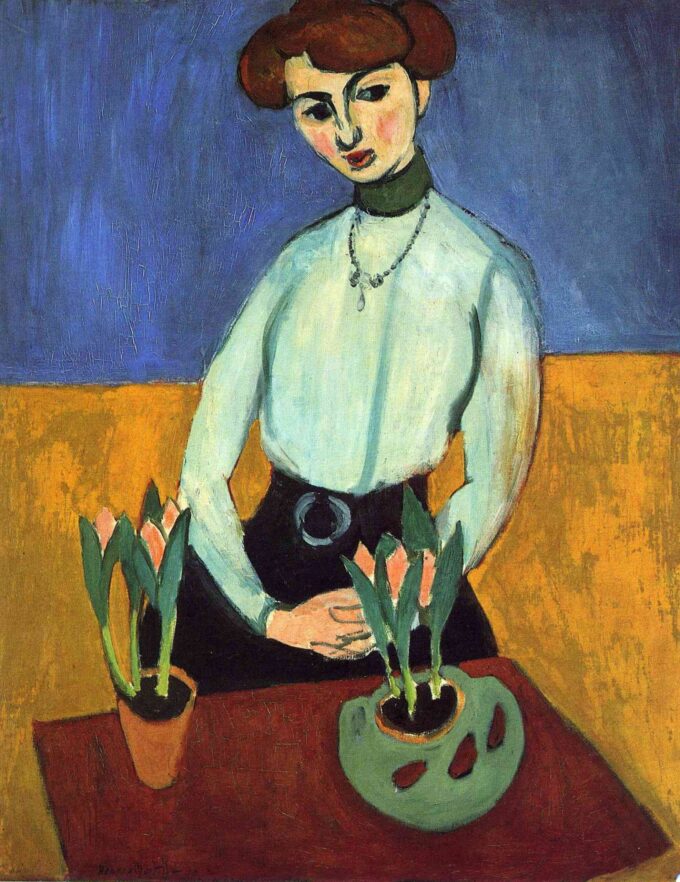 Junges Mädchen mit Tulpen Jeanne Vaderin – Matisse Henri Matisse 2024-09-19