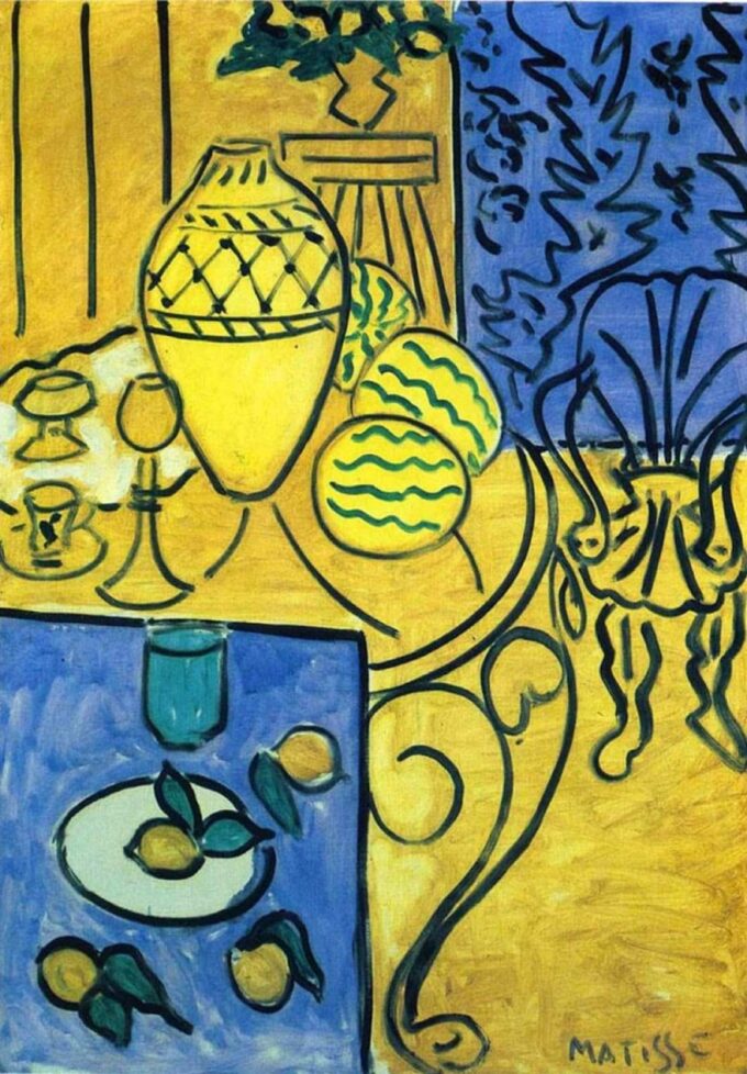 Innenausstattung in Gelb und Blau – Matisse Henri Matisse 2024-09-19 2