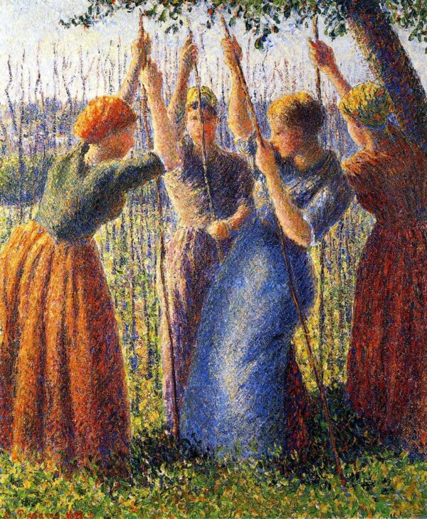 Bäuerinnen, die Pfähle pflanzen – Camille Pissarro Camille Pissarro 2024-11-21