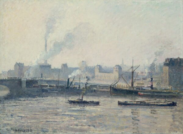 Die Saint-Sever-Brücke, Rouen: Nebel – Camille Pissarro Camille Pissarro 2024-11-21