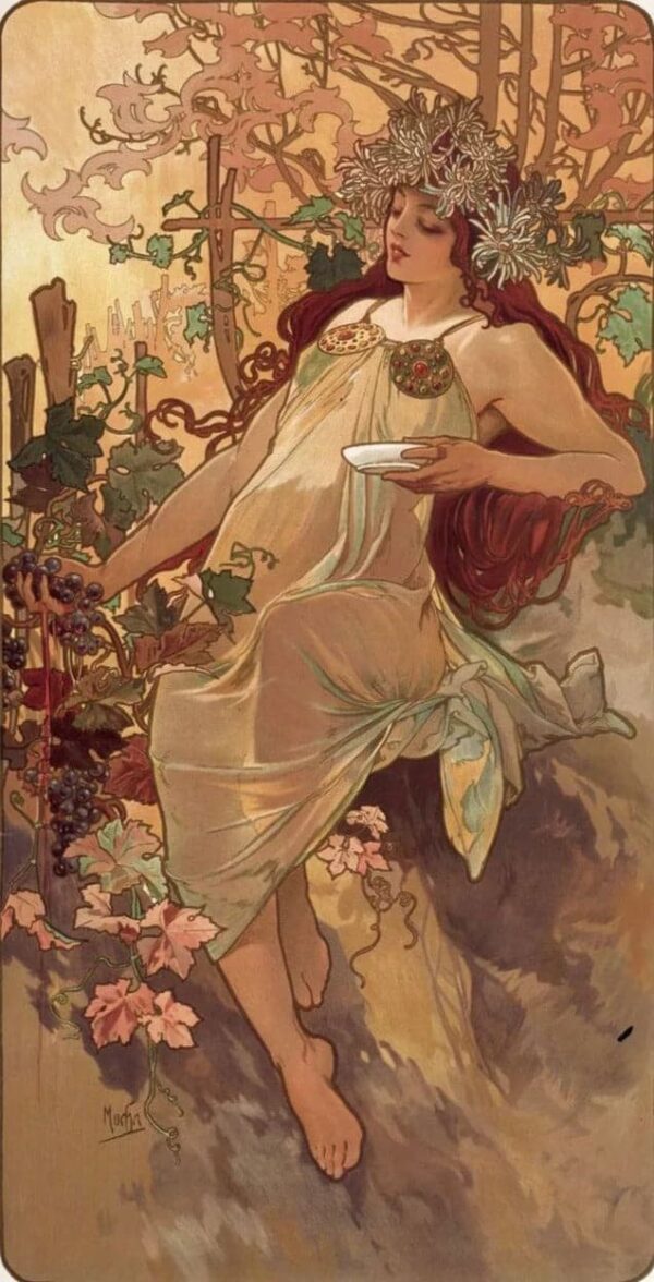 Jahreszeiten des Herbstes – Mucha Alfons Mucha 2024-11-21