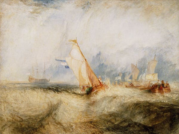 Van Tromp, der seinen Meistern Vergnügen bereitet, die Schiffe auf See, die nass werden – William Turner William Turner 2024-11-21