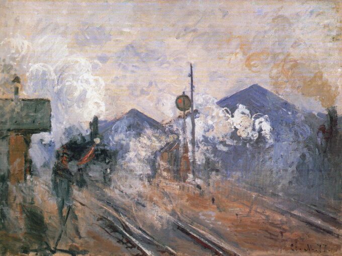 Die Wege am Ausgang des Bahnhofs Saint-Lazare – Claude Monet Claude Monet 2024-09-20