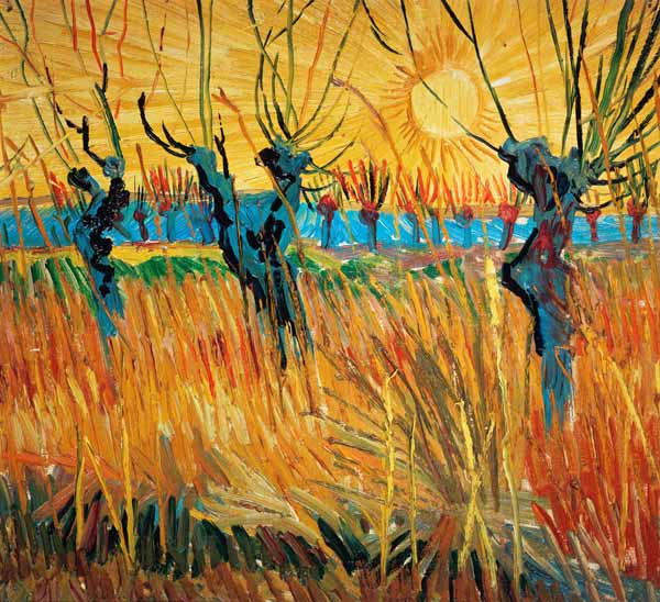 Die Weiden bei Sonnenuntergang – Van Gogh Vincent Van Gogh 2024-11-20