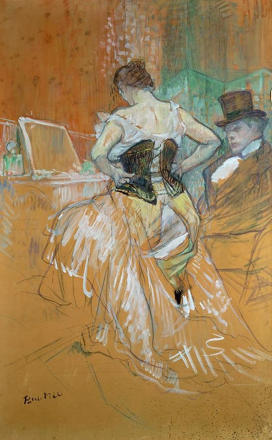 Frau mit Korsett – Toulouse Lautrec Henri de Toulouse-Lautrec 2024-11-21