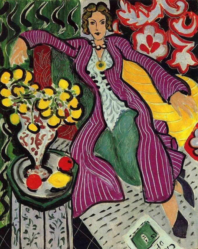 Frau in einem violetten Mantel – Matisse Henri Matisse 2024-09-19