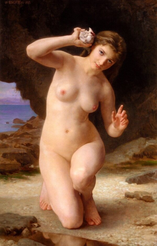 Frau mit einer Muschel – William Bouguereau William Adolphe Bouguereau 2024-11-10