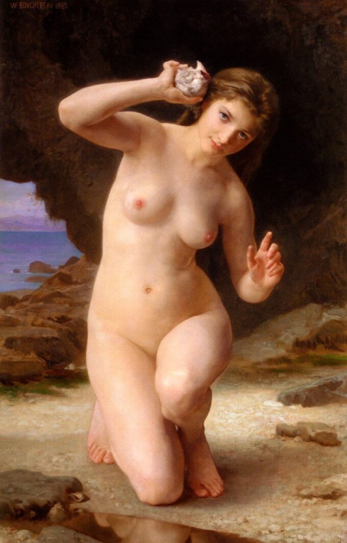 Frau mit einer Muschel – William Bouguereau William Adolphe Bouguereau 2024-09-19