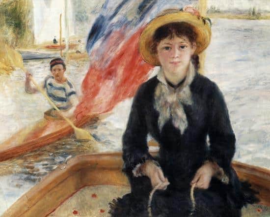 Frau in einem Boot mit einem Kanufahrer – Pierre-Auguste Renoir Pierre-Auguste Renoir 2024-12-30