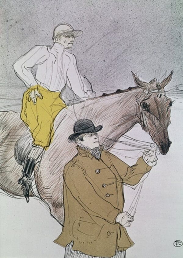 Der Jockey führte zum Start – Toulouse Lautrec Henri de Toulouse-Lautrec 2024-11-21