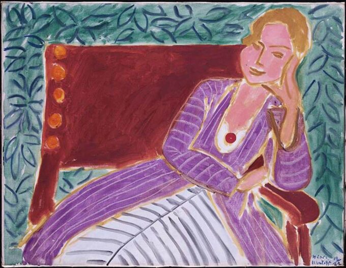 Junge Frau sitzt in einem persischen Kleid – Matisse Henri Matisse 2024-09-20 2