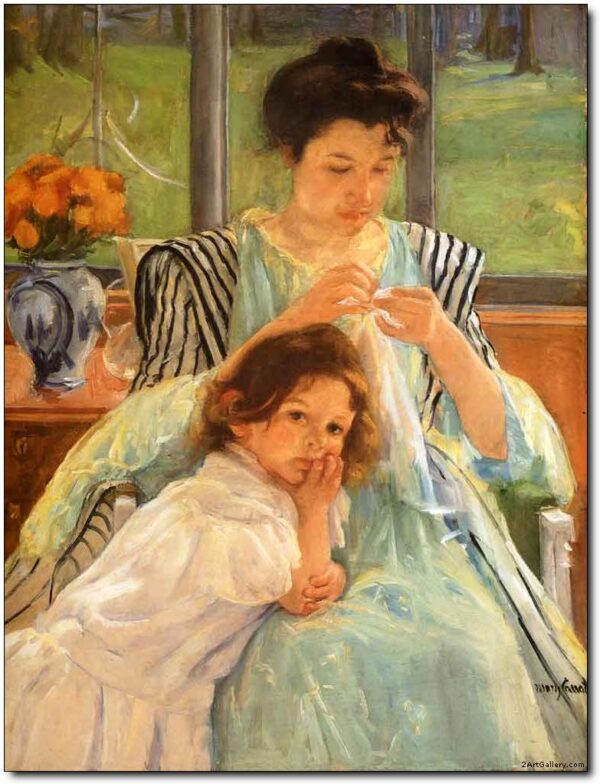 Junge Mutter näht – Mary Cassatt Mary Cassatt 2024-11-21